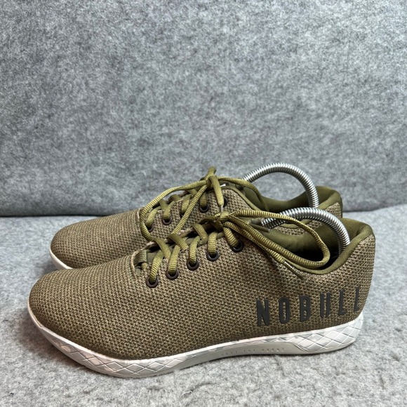 NOBULL Mesh Trainer Mens Olive Green Training Shoes Low Top Sneakers Size 9.5
